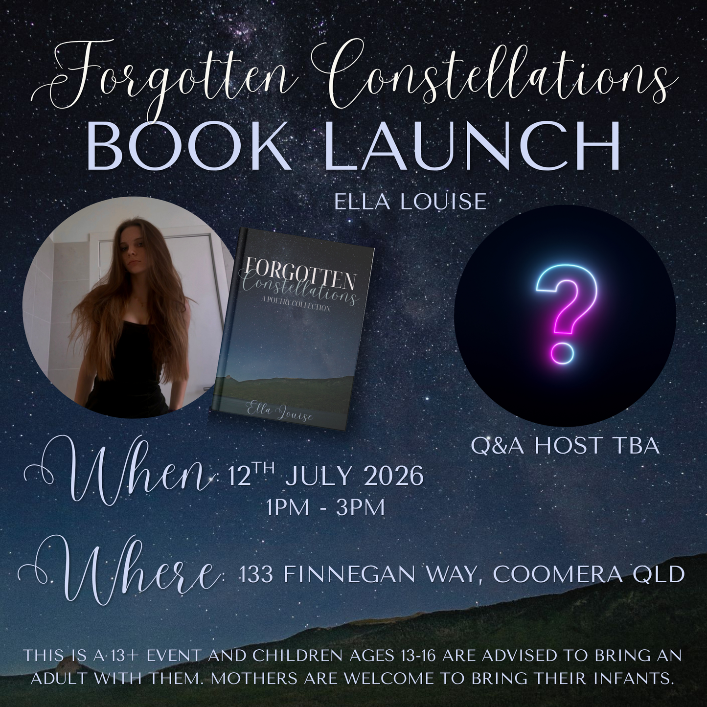 forgotten constellations Book Launch