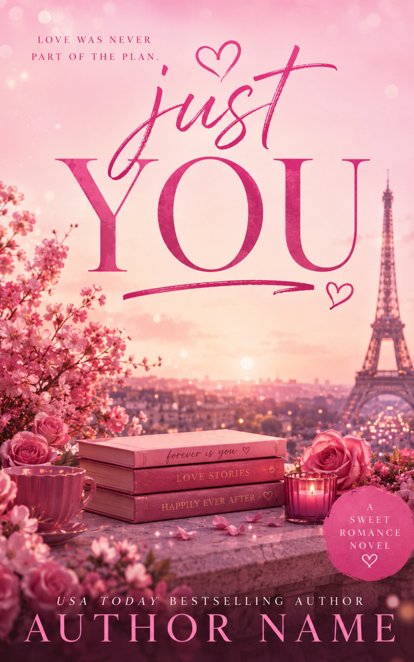 Premade Book Cover - JUST YOU