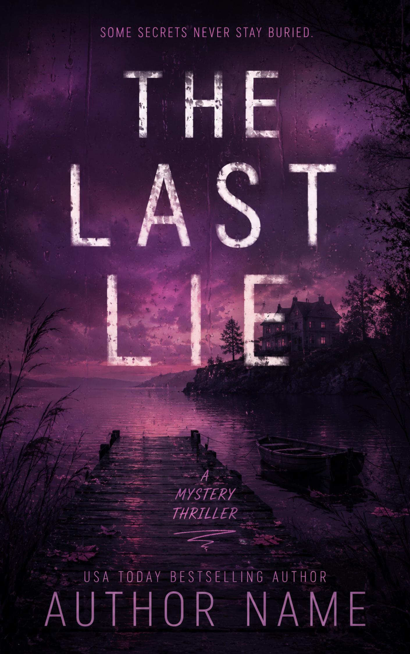 Premade Book Cover - THE LAST LIE
