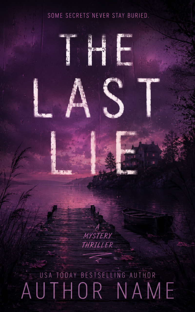 Premade Book Cover - THE LAST LIE