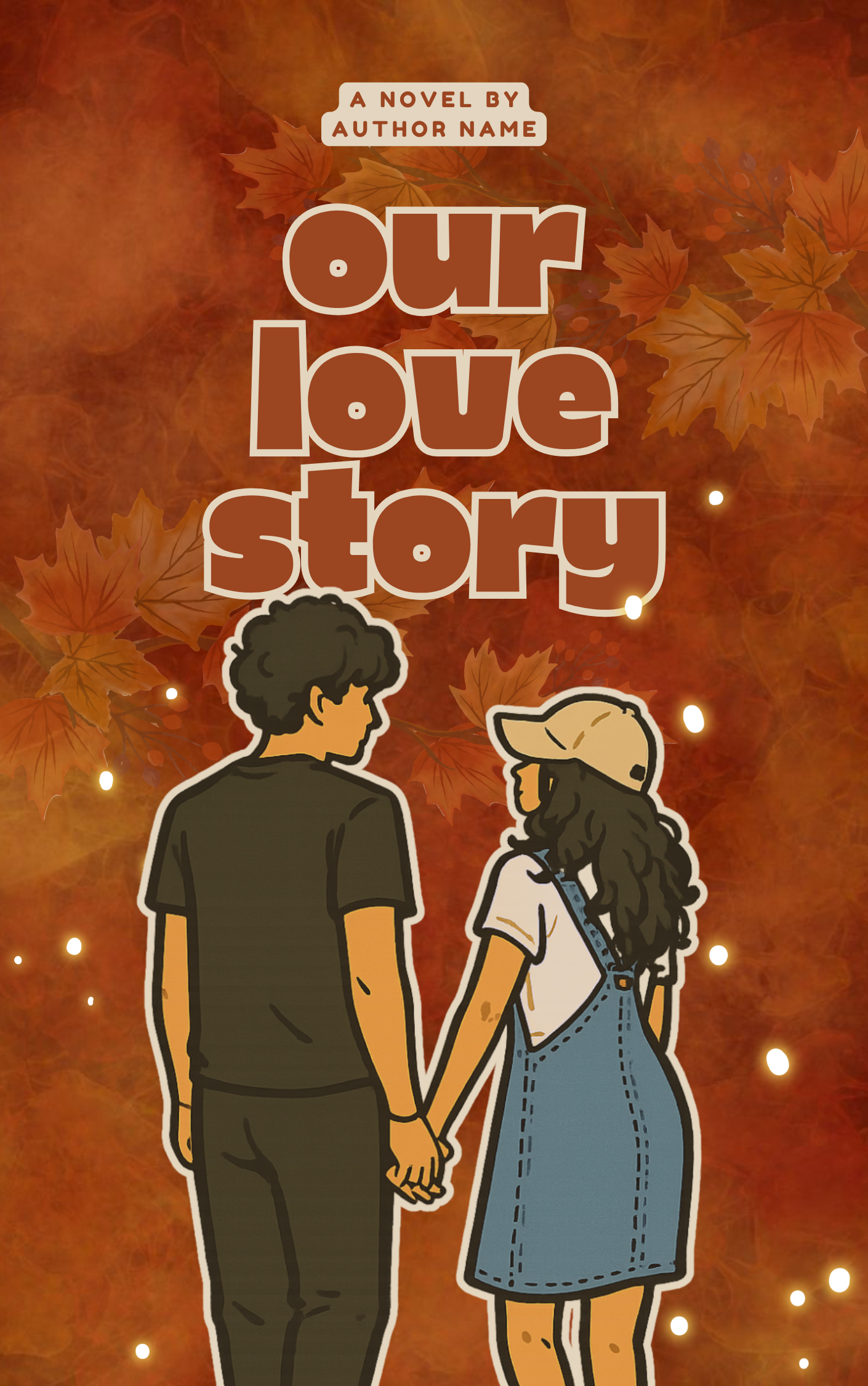 Premade Book Cover - Love in Fall