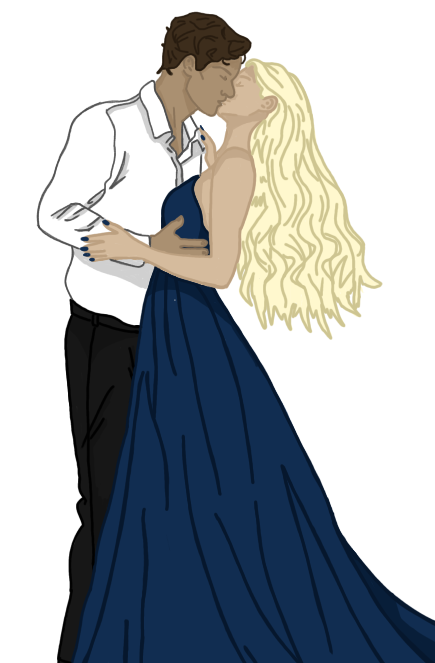 The Silent Vow - Grayson & Astra (Midnight Kiss Print)