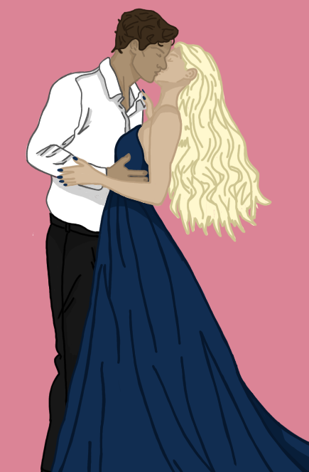 The Silent Vow - Grayson & Astra (Midnight Kiss Print)