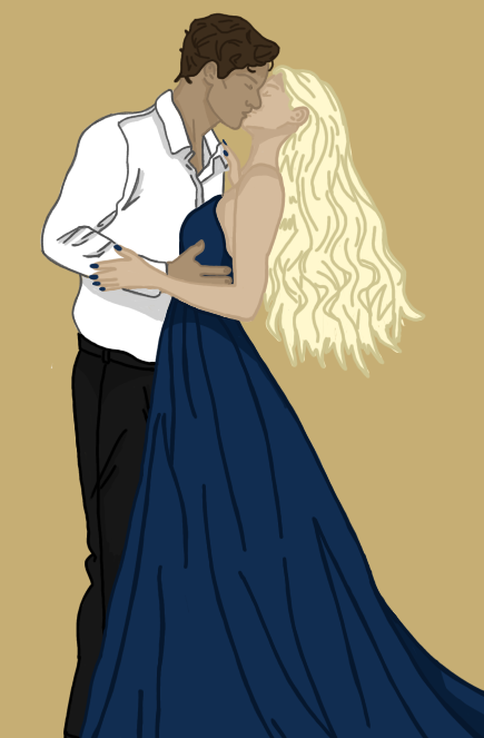 The Silent Vow - Grayson & Astra (Midnight Kiss Print)