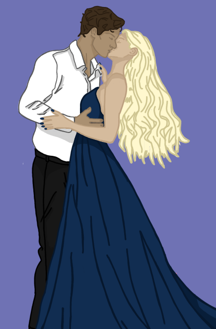 The Silent Vow - Grayson & Astra (Midnight Kiss Print)