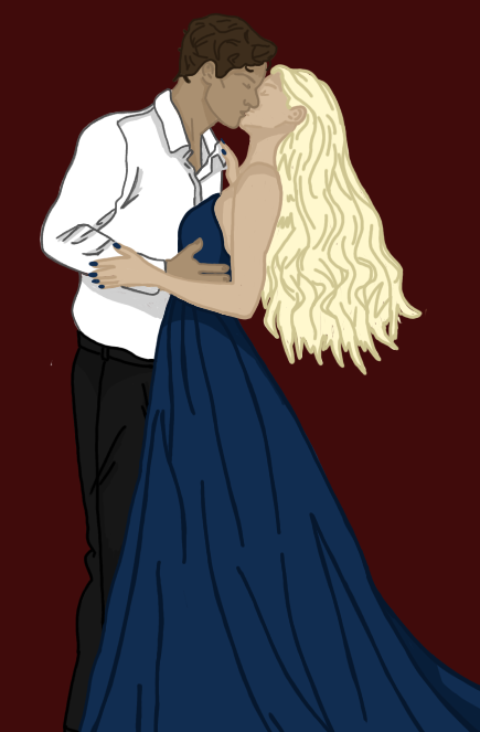 The Silent Vow - Grayson & Astra (Midnight Kiss Print)